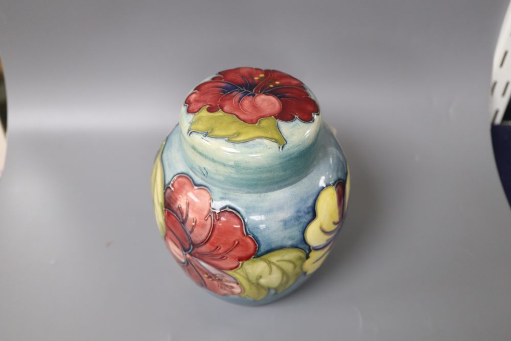 A Moorcroft ginger jar and cover, height 16cm